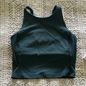 lululemon athletica Dark Green Crop Top